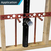 HoldRite 20 In. Copper-Bonded Flat Bracket for 1-2 In., 3-4 In. or 1 In. Pipe 107-18-H 443125