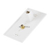 Monoprice Cat5e / F-Type Wall Plate (Cat5e + F-Type), Coupler Type 7838
