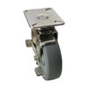Swivel NSF-Listed Plate Cstr w/Brke,NSF-Listed Plate Type A