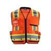 Class 2 Surveyor's High Visibility Orange Safety Vest - Large/X-Large