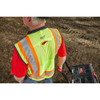 Class 2 Surveyor's High Visibility Orange Safety Vest - Large-X-Large  48-73-5166