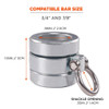 Connecting Bar Lock Collar 3791, Tool Attachment Point, Silver, 0.75  3791S