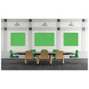 Dry Erase Board, Glass, 24 in, 36 in, No Frame Frame, Green, Gloss  HMYRN23GN
