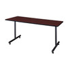 Kobe Rectangle Training Table, 60" W, 29" H, Laminate Top, Mahogany MKTRCT6030MH
