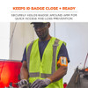 Ergodyne 3386 Orange Arm Band ID Badge Holder, 10PK 3386PK10