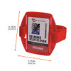 Ergodyne 3386 Red Arm Band ID Badge Holder, 10PK 3386PK10