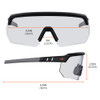 Ergodyne AEGIR, Safety Glasses, Clear Lens, Matte Black Frame Frame AEGIR