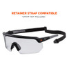 Ergodyne AEGIR, Safety Glasses, Clear Lens, Matte Black Frame Frame AEGIR