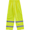 Ergodyne Rain Pants,Lightweight,HV,Lime,L 8916