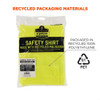 Ergodyne Hi-Vis T-Shirt, 100% recycled polyester, Lime, 4XL 8289-ECO