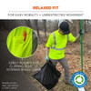 Ergodyne Hi-Vis T-Shirt, 100% recycled polyester, Lime, 4XL 8289-ECO