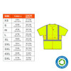 Ergodyne Hi-Vis T-Shirt, 100% recycled polyester, Lime, L 8289-ECO