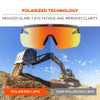 Ergodyne AEGIR, Safety Glasses, Orange Mirror Lens, Clear Smoke Frame AEGR-AFSPM