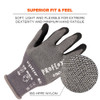 Ergodyne Coated Glove, Nitrile, Gray, S 12 PK 7043-12PR