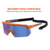 Ergodyne AEGIR, Safety Glasses, Blue Mirror Lens, Orange Frame AEGR-AFSPM