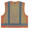 Ergodyne 2XL Orange Economy Surveyors Vest Class 2 - Single Size 8249Z-S