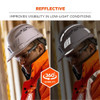 Ergodyne Reflective Hard Hat with Safety Helmet Sticker Kit, Blue 8961