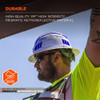Ergodyne Reflective Hard Hat with Safety Helmet Sticker Kit, Blue 8961