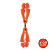 Ergodyne Swivel Glove Clip Holder, Dual Clips, Orange, PK100 3420-BULK