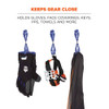 Ergodyne Swivel Glove Clip Holder, Dual Clips, Blue, PK100 3420-BULK