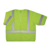 Ergodyne Breakaway Safety Vest, Polyester, Lime, Size 4XL/5XL 8315BA