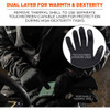 Ergodyne Black Thermal Waterproof Winter Work Gloves, L, PR 825WP