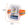 Ergodyne 3386 Hi-Vis Orange Arm Band ID Badge Holder, 10PK 3386HVPK10