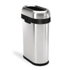 Simplehuman 132 gal Indoor Metal Can, Brushed, Stainless Steel, 10.7 in CW1467