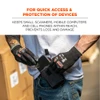 Ergodyne 5544 S Black Phone Style Scanner Holster with Belt Clip 5544S
