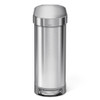 Simplehuman 12 gal Step-On Can, Brushed, Stainless Steel, 10.2 in CW2044