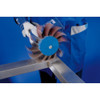 7" x 2" POLIFLAP Flap Wheel - Incl. Drive Arbor, Abrasive and Rubber Flaps  45950