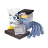 Spill Kit, 12 gal Volume Absorbed per Kit, 29 gal Capacity, Can, Clear, 35