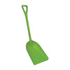 Hygienic Square Point Shovel, Polypropylene Blade, 28 in L, Lime Green
