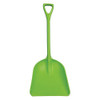 Hygienic Square Point Shovel, Polypropylene Blade, 28 in L, Lime Green  698277