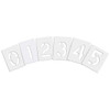 Pavement Stencil, Number Set, 0 Thru 9, Blanks, 8 in Character Height, Highway Gothic Font, Clear