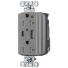 Hubbell Snapconnect receptacle SNAP8300UACGY