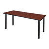 Regency Kee 60 x 24 in. Training Seminar Table- Cherry Top, Black Legs