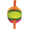 Nerf Dog 5.9 In. Plush Squeak & Crunch Wedge Ball with Straps NF-2297 743387