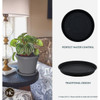 HC Companies 20 In. Black Classic Saucer PCS20005G18 769810