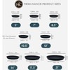 HC Companies 20 In. Black Classic Saucer PCS20005G18 769810