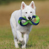 Nerf Dog 12 In. Nylon Square Braided Twisted Infinity Tug Dog Toy NF-7119 763374