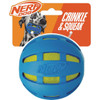 Nerf Dog 3.8 In. Rubber Checker Squeak Crunch Ball 5126
