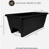 HC Companies 24 In. Black Deck Rail Box SPX24DB0G18 734669