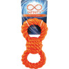 Boss Pet Infinity TPR Figure 8 Orange Dog Toy ZD2058 69 752401