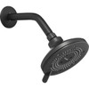 Brondell Nebia Yuba 5-Setting Fixed Showerhead, Matte Black NE80-SH-MB