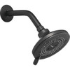 Brondell Nebia Yuba 5-Setting Fixed Showerhead, Matte Black NE80-SH-MB
