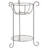 American Gardenworks 24 In. H. Black Powder Coated Steel Plant Stand GPS