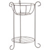 American Gardenworks 24 In. H. Black Powder Coated Steel Plant Stand GPS