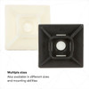 3m Cable Tie Base, Nylon 6-6, Black, 0.99 in L CTB1X1BKA-C
