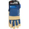 Boss Job Master Aqua Armor Men's XL Blue & Tan Leather Work Glove B81051-XL 717138